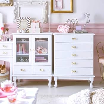 Amazon｜ロマンティックプリンセス 取っ手が選べる猫脚チェスト小